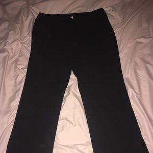 Full length black work pants